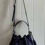 Coach Rare HTF Modern Vintage Leather Purple Avery Drawstring Crossbody Handbag Photo 0