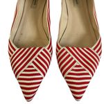 LK Bennett  Savannah Red and White Stripe Flats Photo 3