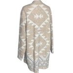 Frye (NWT) Tan White Aztec Southwest  
Open Cardigan Sweater XL Photo 6