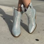 Forever Link Silver Rhinestone Ankle Cowboy Boots Photo 1