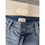 Kancan Selena Light Wash Mid Rise Flare Jeans with Raw Hem size 9/28 Blue Photo 7