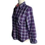 Vintage McGregor Button Up Shirt M Blue Plaid Long Sleeves Pocket Collared Size M Photo 2