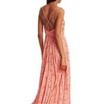 Amur Lucy Pleated Cut Out Strappy Maxi Dress Size 8 Photo 1