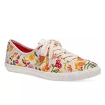 Kate Spade Like New  Tennyson Floral Embroidered Sneakers Size 8 Photo 2