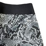 Nike  Pro Womens Leggings Capri Pants Athletic Snakeskin Print Workout Gray Small Photo 3
