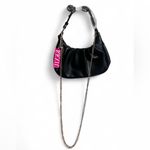 NWT KKXIU Black Crescent Mini Hobo Bag – Ruched Shoulder Purse Photo 1