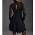 Anthropologie  Maeve Layered Sheer Mini Dress Black Photo 1