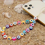 🆕 Multicolor Evil Eye Mobile Phone Lanyard🆕 Pink Photo 1