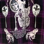 SWIXXZ Purple Plaid Flannel Shirt Know Your Enemy Goth Punk Emo Photo 6