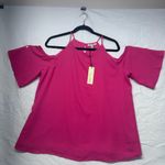 Emma & Olivia Vibrant Magenta Blouse Size XL NWT Pink Photo 0