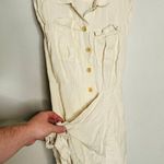 DEREK LAM 10 CROSBY x RTR Off White Linen Blend Crisp Apron Dress Size 44 Photo 4