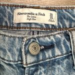 Abercrombie & Fitch The Loose High Rise Blue Ankle Jeans Size 30 Photo 5