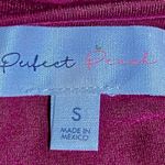 Perfect Peach Burgundy Wine Christmas Reindeer Gold Sequins Long Sleeve Shirt Photo 6