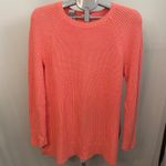 J. Jill Coral‎ Knit Sweater Tunic Top, Medium, Long Sleeve, Casual Everyday Pink Photo 1
