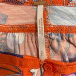 Free People Orange Keepin On Floral Stretch Jersey Slouchy Top SP Photo 9