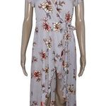 Cotton Candy LA  floral short sleeve wrap shorts romper maxi dress Photo 0