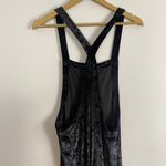 Urban Outfitters  Black Velvet Velour Crop Overalls Jumpsuit Photo 6