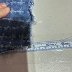 PacSun 90s Girlfriend Denim Shorts Blue Cross Pattern Frayed Hem Size 26 Photo 8