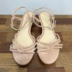 J. McLaughlin  Womens Sandals 8 Nude Strappy Kitten Heel NEW Reptile Heel Minimal‎ Photo 10
