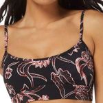 Sundazed Gianna Midline Bikini Top NWT size Small Black‎ Coral Floral Swimsuit Black Photo 0