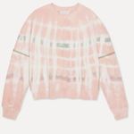 Something Navy Dollie Embroidered Tie Dye Pullover Sweater XS Photo 4