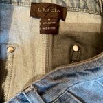 Gracia  Blue Jean Shorts with Studded Detail Photo 2