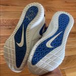 Nike  White Volleyball Sneakers with Blue Accents size W9 Photo 3