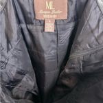 Monique Lhuillier  Black Strapless Ruched Chiffon Bridesmaids Dress, Size 4 Photo 4