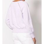 Michael Stars Sweatshirt Womens Large Kai Purple Pullover Sweatshirt Crew Neck Photo 2