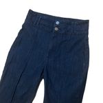 BCBGMAXAZRIA Pintuck Flared Jeans in Rinse Indigo, Sz 26 Photo 8