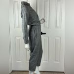 Lucca Couture LUCCA Gray Plaid Women's Jumpsuit Long Sleeve Size Medium. D26 Photo 12