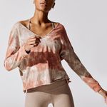 Beyond Yoga Open Neck Pullover In Chai Cloud Dye Photo 5