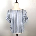 Cloth & Stone Anthropologie tie front crop top L Photo 2