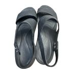 Crocs Brooklyn Low Wedge Platform Sandals Women’s Size 10 Black Comfort 206453 Photo 4