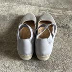 Vionic  Ellery Shoes Womens 6 Metallic Silver Comfy Low Wedge Elastic Ankle Strap Photo 6