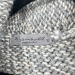 Elsamanda Women's Knit Cardigan Shawl Alpaca Wool Sweater Made in Italy Size S Gray Photo 1