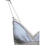 Selfie Leslie  Desert Rose Crochet Lace-Up Back Maxi Dress Ice Blue Size XL Boho Photo 8