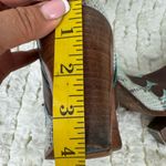 Para Raio Western Barn Hard To Find Brown,Teal Snake Skin Cowboy Boots, Size 7 Brown Photo 10