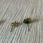 Mismatched Pearl Rhinestone Earrings Vintage “Lucette” Stud Back Flower Diamond Costume Jewelry White Photo 4