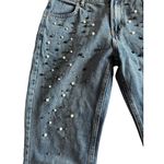 Calzedonia Embellished Pearl Ankle Jeans Size Small Photo 2