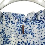 MISA Los Angeles Lorena Dress White and Blue Floral Print Tiered Swing XS XSmall Photo 11