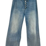 Driftwood  Charlee Wide Leg Jeans Braided Waist Button Fly Blue Size 27 Photo 0