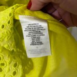 Alice + Olivia 'Fae' Eyelet Sleeveless Mini-Dress Lemon Sorbet Size 6 Photo 7