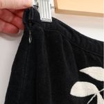 Anthropologie Odille Embroidered Velvet Skirt Y2K Whimsigoth Fairy Retro Size 2 Black Photo 5