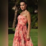 Hutch  Costella Pink‎ Blush Floral Tulle Gown Dress size 14 NWT Photo 4