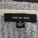 Verve Ami Heather Blue Knit Crop Top Size Medium Heather Blue Pullover Blue Top Photo 4