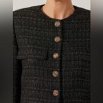 ASTR NWT the Label Tweed Waist Skimming Jacket Women’s Size XL Black Tweed Photo 2