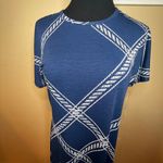 Lularoe Maria Dress Size S Dark Blue White Nautical Pattern Coastal Maxi Dress Photo 1