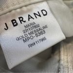 J Brand  Gold Messaline Coated Skinny Jeans Womens 26 Holiday Sparkle Denim Photo 5