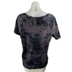 Pact Women's Black Tie Dye Scoop Neck Short Sleeve T Shirt Tee Top Size XL Photo 1